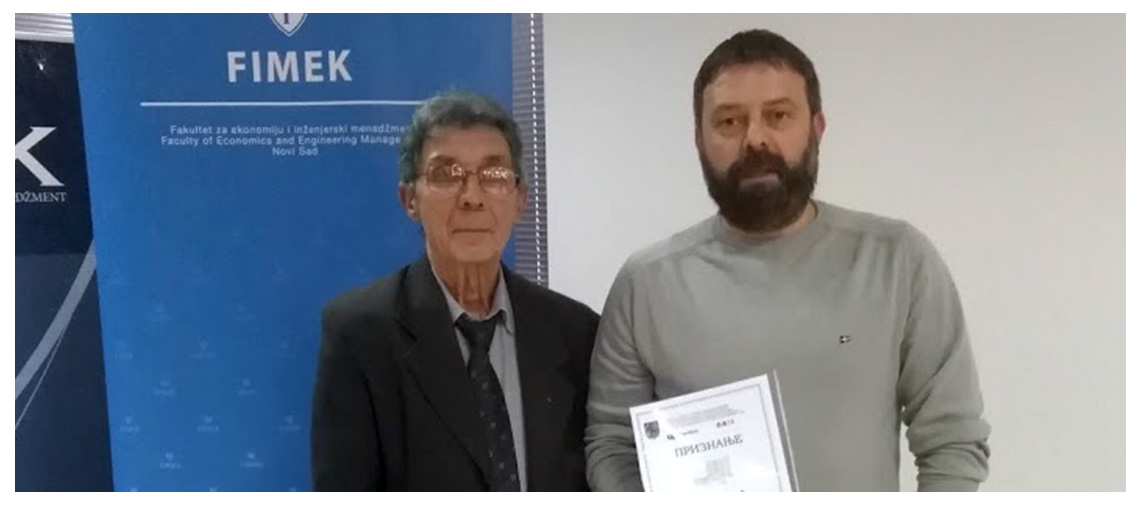 Синиши Ћулафићу награда на „Данима информатике у школама Војводине“ 2019. године за Ревију образовних софтвера